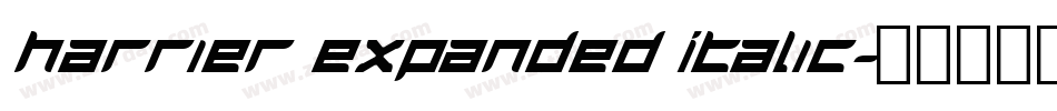 Harrier Expanded Italic字体转换